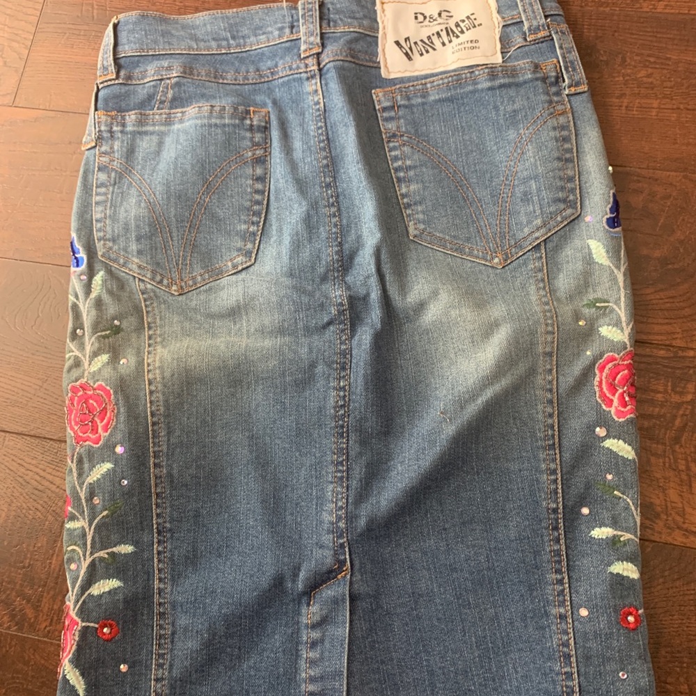 Dolce and Gabbana denim skirt